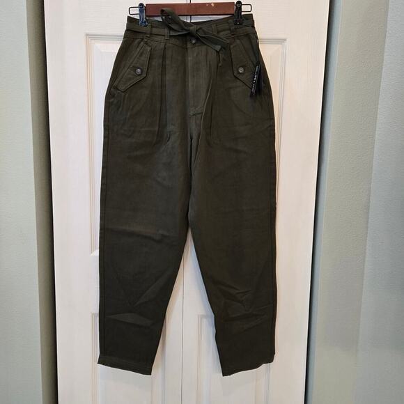 Blank NYC Green Hakuna Matata Pleated High Waist Pants *Revolve Dark Academia - Picture 15 of 15